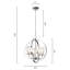 Lustre en forme de globe à 4 lumières Arterburn avec détails en fer forgé-258064551