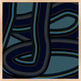 Stone Blue Twist Print by Jacques Pilon