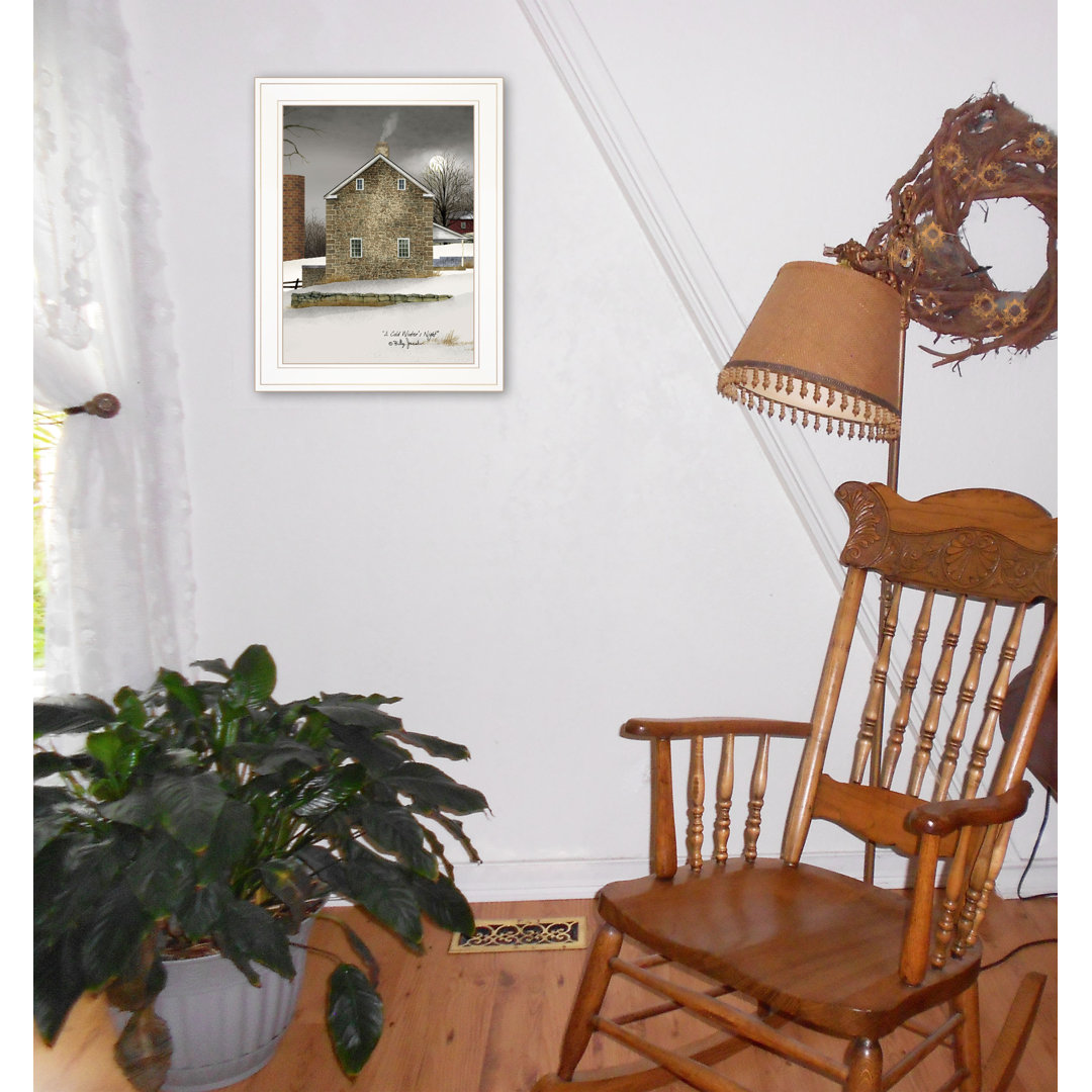 Cold Winters Night Framed Wall Art for Living Room, Home Décor by Billy Jacobs Winston Porter Frame 