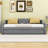 Twin XL Upholstered Daybed with LED Belt and Twin XL Trundle-683045812