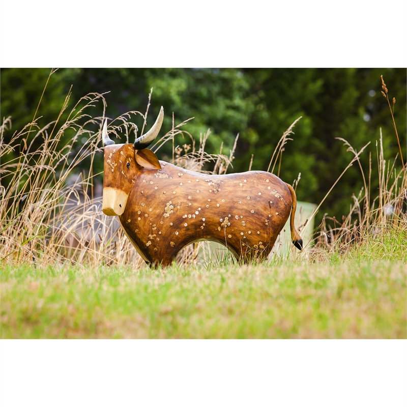 Vetter Cow Weather Resistant Metal Garden Statue