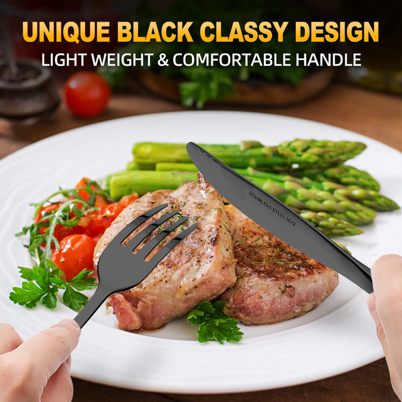 72-Piece Stainless Steel Flatware Set Service for 12