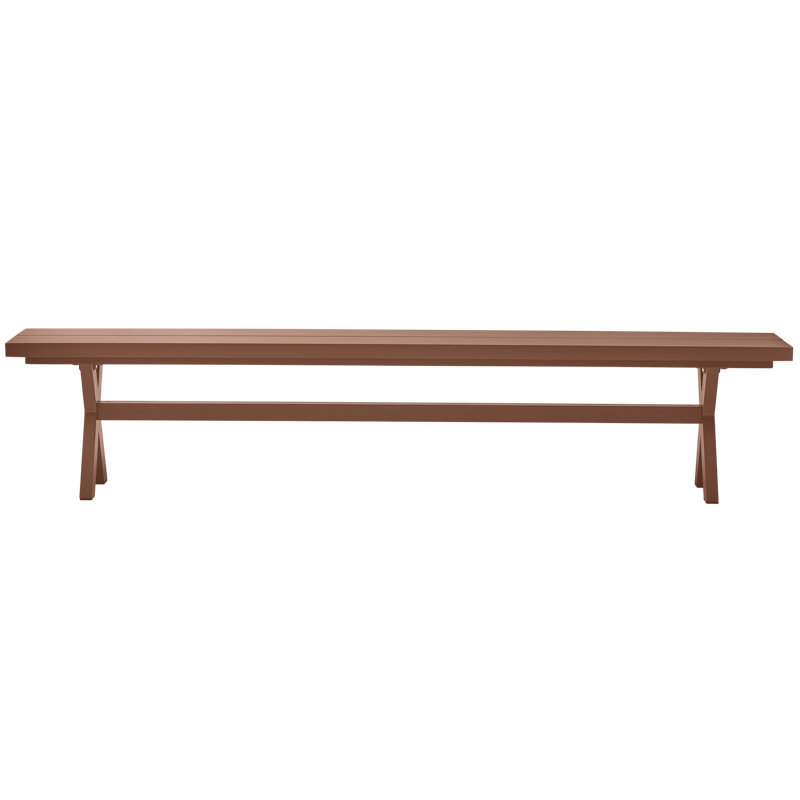 Delta Powder Coated Aluminium Picnic Bench, Orange