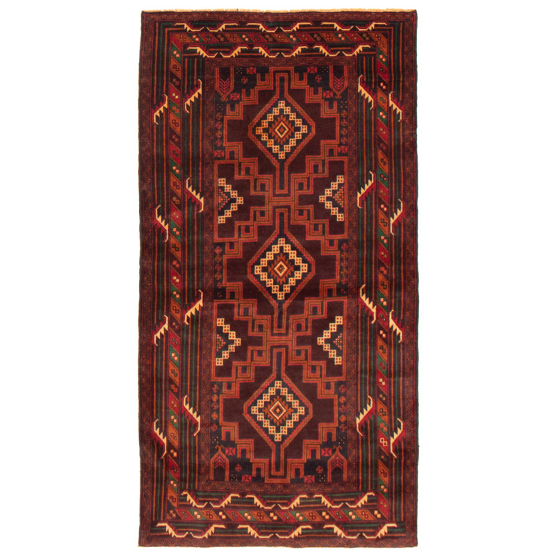 Tapis brun foncé Lynnisha 3 pi 8 po x 7 pi 3 po