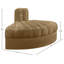 Fauteuil d'angle rembourré en tissu de performance Rummi-123507497
