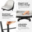 Modern Two-Tone Color Swivel Bar Stool