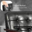 Ensemble de causeuse et de fauteuil d'appoint à accoudoirs capitonnés en bois 2 pièces Judeth-477482264