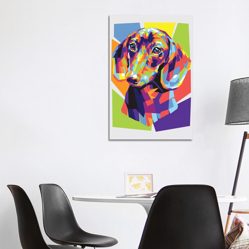 Dachshund by Dayat Banggai - Print on Canvas, Wrapped Canvas, 101.6cm H x 66.04cm W x 1.91cm D