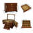 4 Layers Wood Jewelry Box +