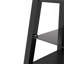 Meuble télé avec rangement en bois et plateau en verre trempé noir-129484092