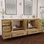 Meuble-lavabo double 83,5 "avec dessus Victoria-98195041