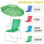 Chaise de plage pliante en métal (ensemble de 1)-1914824881