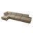 Berlare Boneless Upholstered Compression Corduroy Modular Sectional Sofa Set with Removable Ottoman – Fully Compressed, No Assembly Required-1004274214-975654040