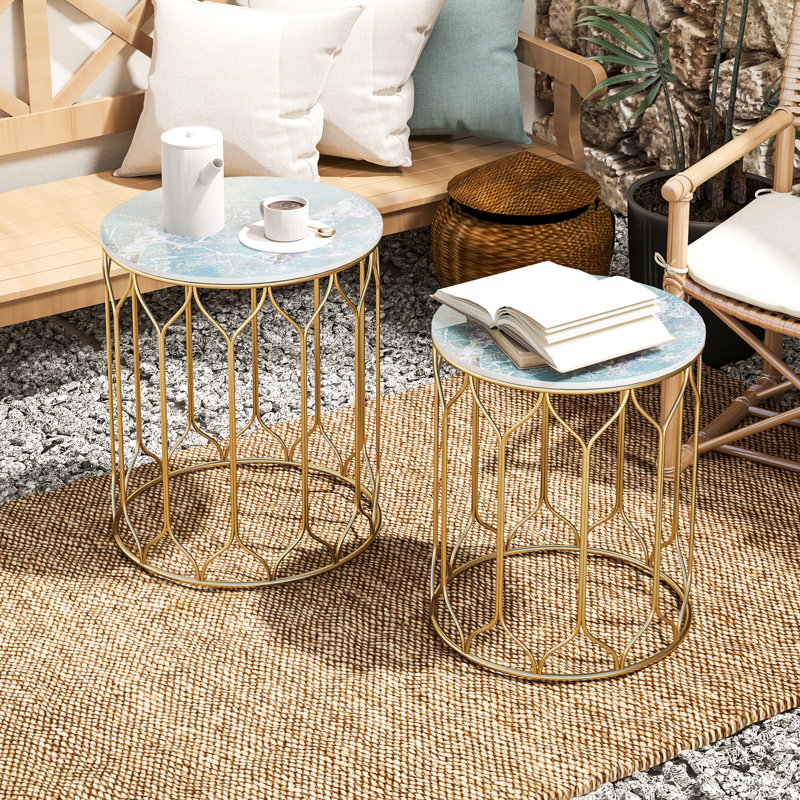 Round 2 - Person 42.5Cm L Outdoor Side Table
