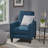 Linen Manual Push Back Recliner Chair-320699874