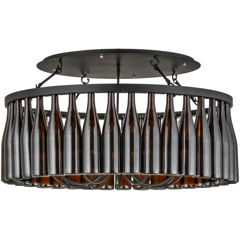 Yuuka 12 - Light Dimmable Drum Chandelier