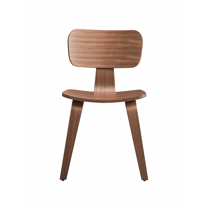 Chaise d'appoint en bois de noyer Carrson (ensemble de 2)