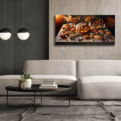  «Jack Of Lantern Still Life» par Rey Klimt, art mural sur toile, 60 po x 30 po