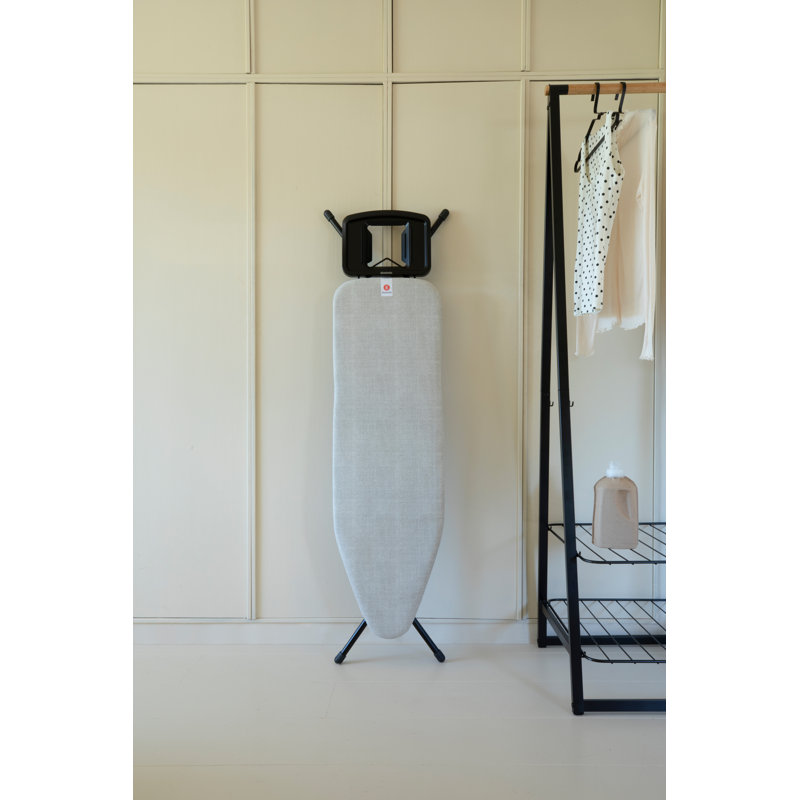Planche à repasser moyenne avec repose-fer à vapeur taille moyenne de taille B, Gris jean