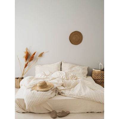 Quiltisse Cotton Striped Bedspread with Pillowcases Included