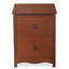 Table de chevet en pin massif avec finition peinte 2 tiroirs l 17,7 po-2054123623