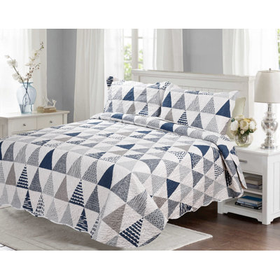Ensemble de courtepointe 3 pièces Marina Soft Home Marina de Pinsonic Bedding