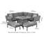 Mattalyn Outdoor Fabric Pulse Square Corner Dining Set - with Rising Table-87340111-87340096