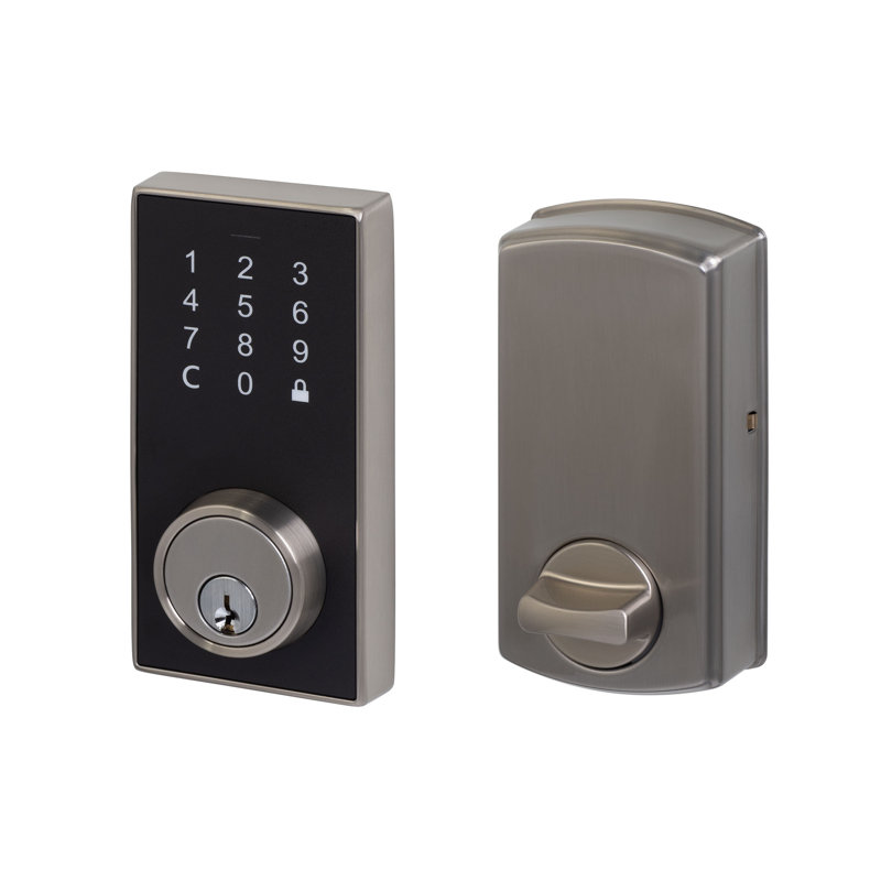Touch Screen Keypad Deadbolt Grade 2, Satin Nickel