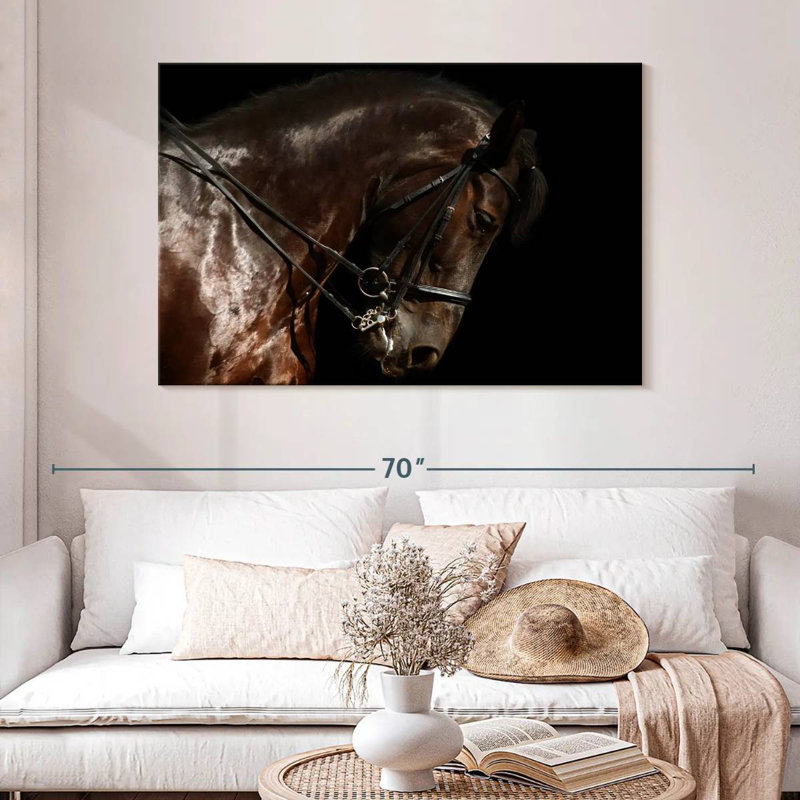 Brampt Bridled Horse, 32" H x 48" W