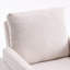 Fauteuil moderne rembourré, fauteuil d'appoint en tissu avec dossier coussiné Boucle, chaise de salon avec base en bois massif-1411817143