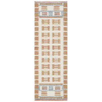 Marilo 5' x 7' Ivory Rust Modern Indoor Rug