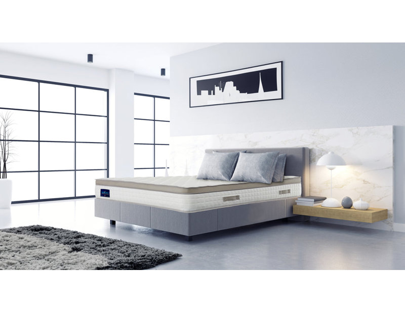 Winksleep Beige Hybrid Pocket Sprung Memory Foam Mattress – Medium-Firm, Breathable Euro Top, Single (3')