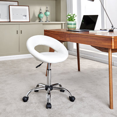Kurt Backed Adjustable Height Lab Stool Wheels