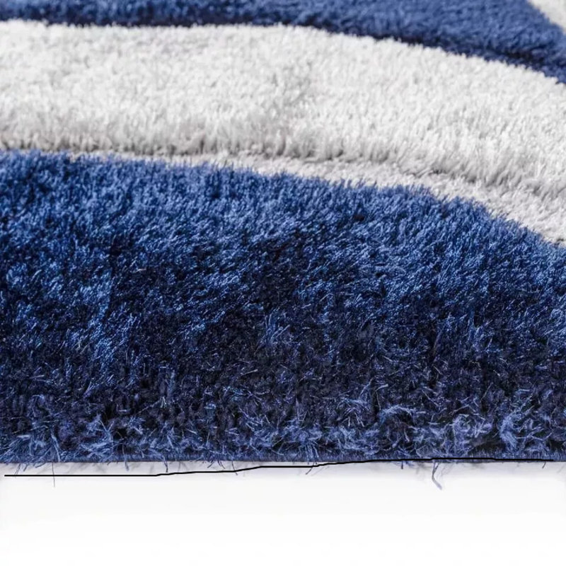 Geometric Shag Area Rug, Rectangle 200 x 290 cm