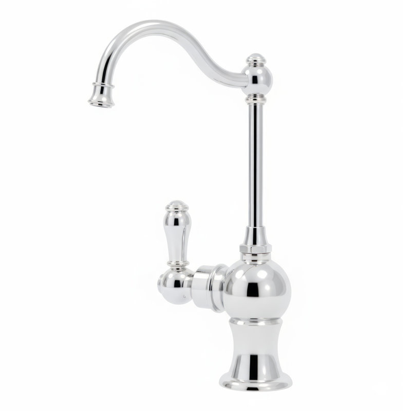 Whitehaus Collection Forever Hot Kitchen Faucet, Polished Chrome