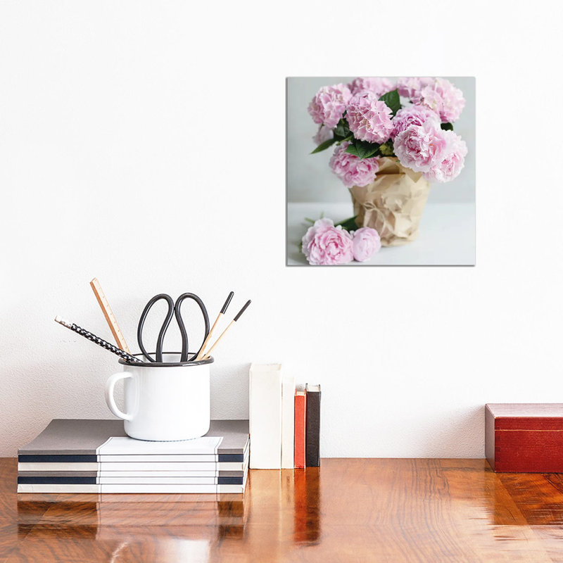 Pink Blooms by Sarah Gardner - Print on Canvas, Wrapped Canvas, 45.72 cm H x 45.72 cm W x 3.175 cm D