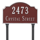 Vanderbilt 2-Line Lawn Address Sign