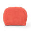 Spongy Microfiber Square Pouf, Coral-686023134