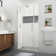 Nautis XL 27.25 - 28.25 in. W x 80 in. H Hinged Frameless Shower Door with Clear StarCast Glass