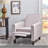 Recliner Push Back Chair For Elegant Home Décor Beige-1165183695