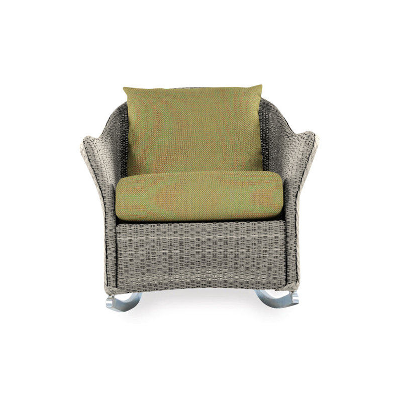 Weekend Retreat Outdoor Rocker Chair, Pewter, Charlotte Sparrow