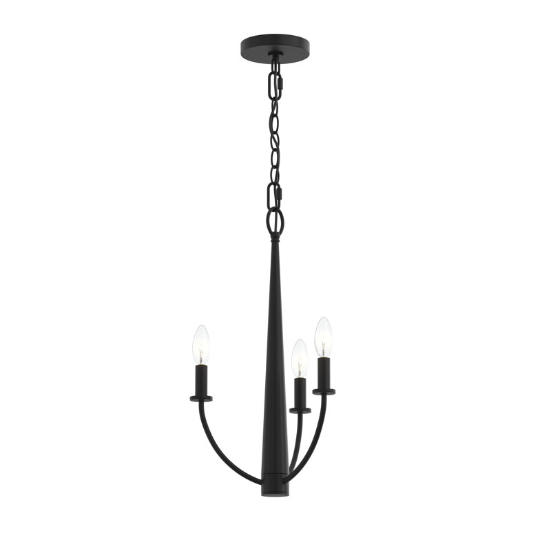 Lustre à neuf niveaux Pilar, Noir mat