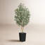 Faux olivier George avec protection UV, 2 troncs naturels, grand olivier décoratif en pot-413419799-413419797