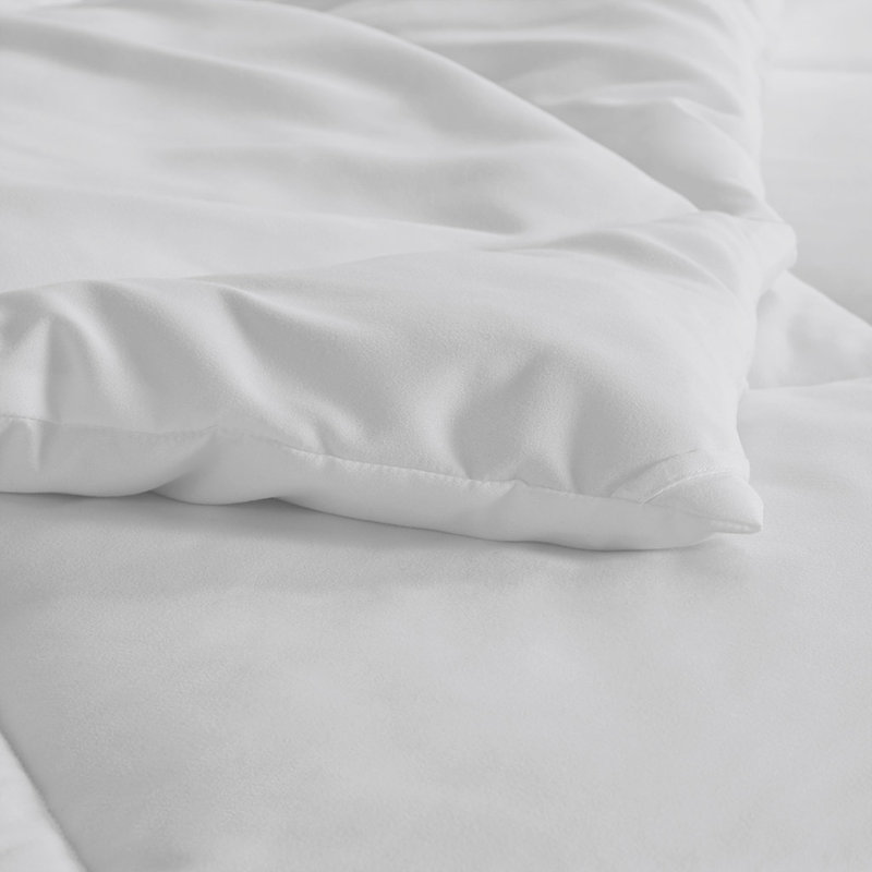 4-piece Full Smart Temperature Cotton Blend Sheet Set, Gray, King Coverlet + 3 of Additional Pieces Included