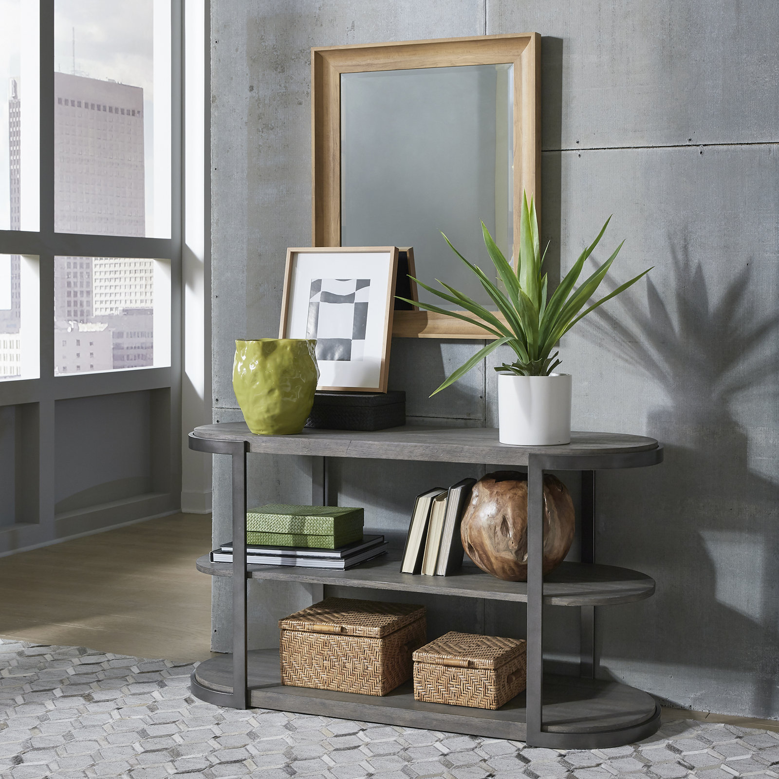 Mcmakin 53" Sofa Table w/ Shelves