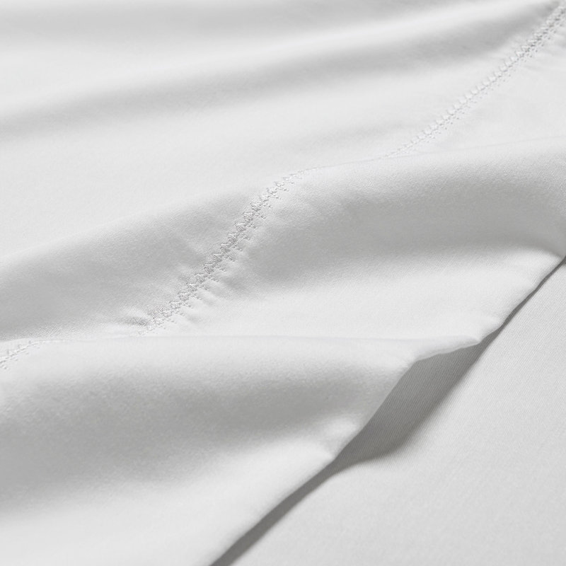 Ensemble de draps Impressions, Blanc, Ensemble de draps pour lit simple TG avec 1 taie d