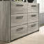 Commode double 6 tiroirs avec miroir Khadidra