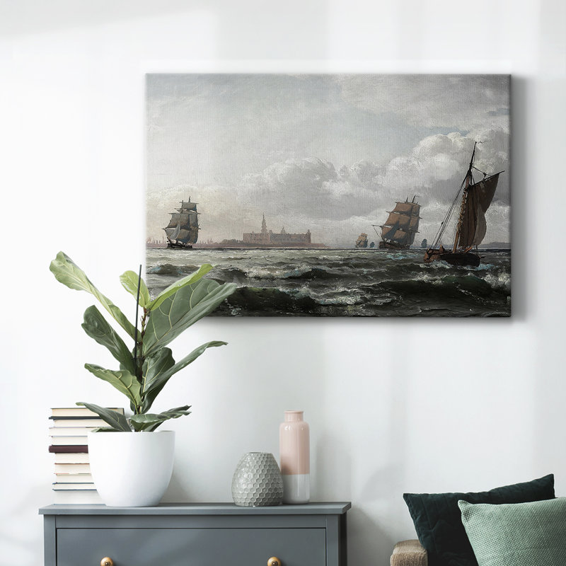 «Vintage Nautical Print-CXCIX» sur, Wrapped Canvas, H 13 po x l 19 po x P 1,5 po