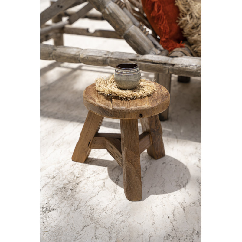 Jalapa Solid Wood Accent Stool
