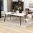 Jatarius Porcelain Dining Table with White Ceramic Tabletop-1538305465